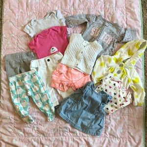 Lot of 6 month girls clothes